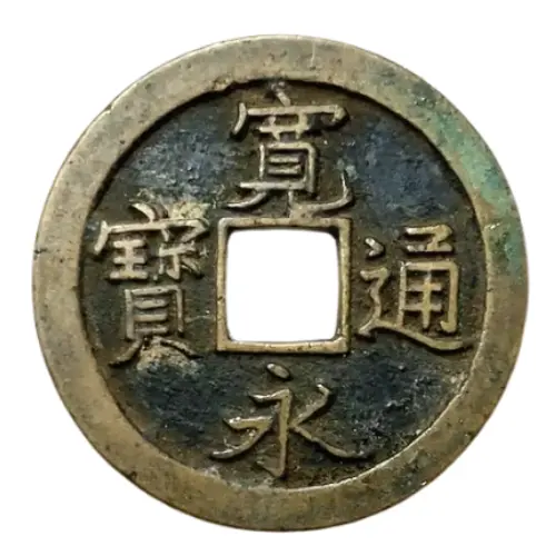 寛永通宝(島屋無背)