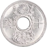 10銭ニッケル貨表