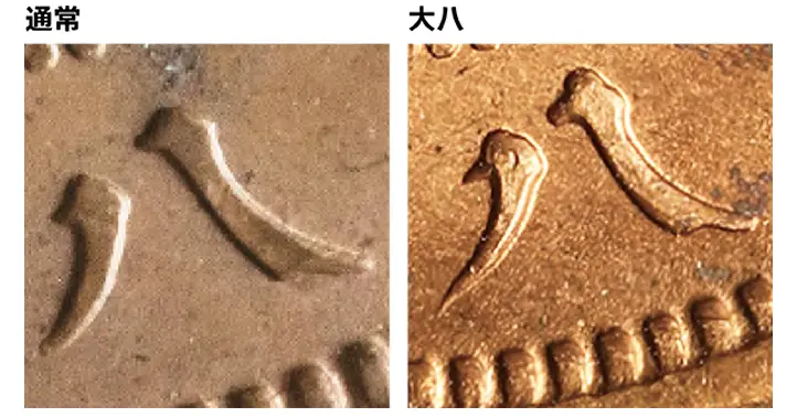 二銭銅貨の大八の手替わり