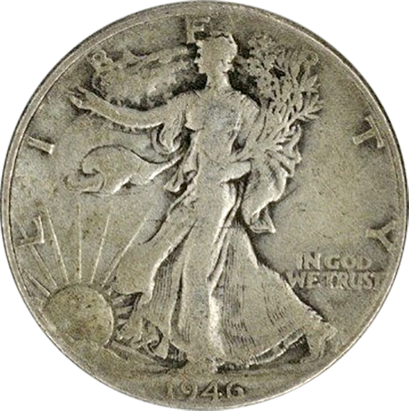 アメリカ リバティウォーキング1/2ドル銀貨 (United States Liberty