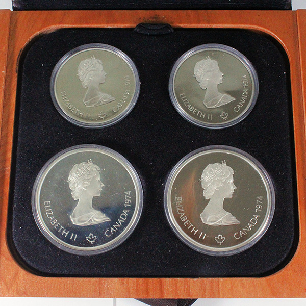 カナダ 第21回オリンピック モントリオール大会 記念銀貨 4枚セット(Canada 1976 Summer Olympics