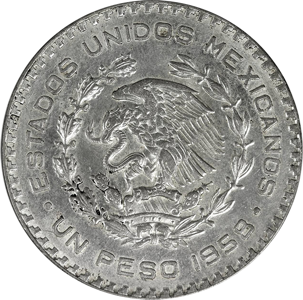 メキシコ 1ペソ銀貨 (ESTADOS UNIDOS MEXICANOS ·UN PESO)– 株式会社 ...