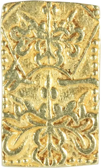 元文一分判金　美品　本物保証品 元文一分判金 逆打 短一・無刻印（極美品）日本貨幣商協同組合