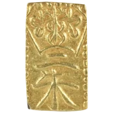 万延二朱判金の表面