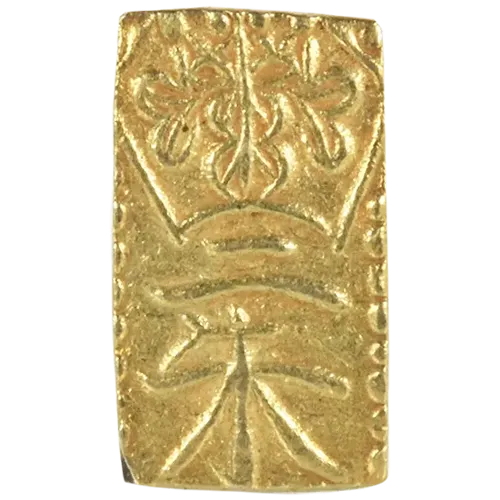 万延二朱判金の表面