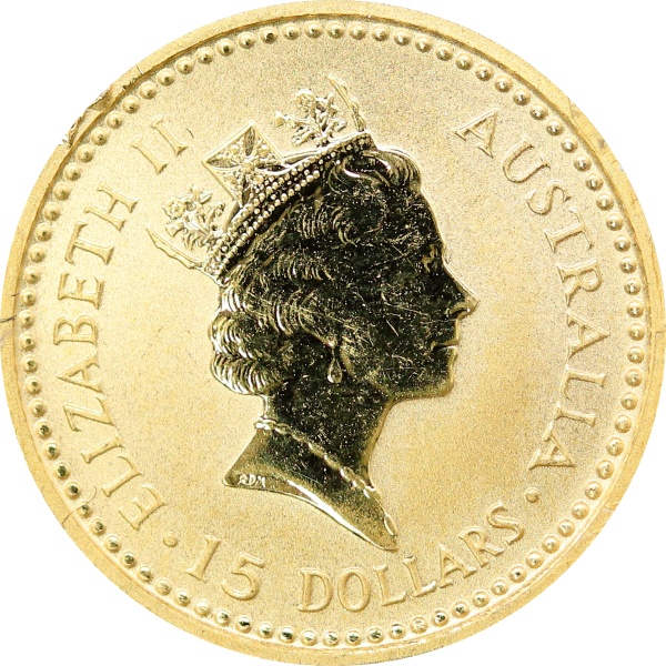 オーストラリア　カンガルー金貨　エリザベス女王