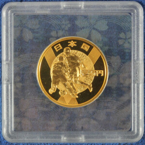 日韓FIFAワールドカップ2002 1万円金貨表面