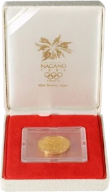 長野オリンピック1万円金貨箱入り