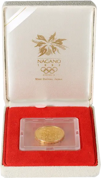 長野オリンピック1万円金貨箱入り