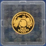 日韓ワールドカップ記念1万円金貨裏