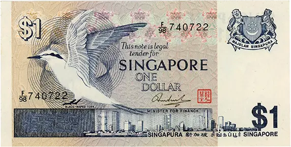 シンガポール1ドル表