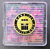 郵便制度150周年記念1万円金貨裏