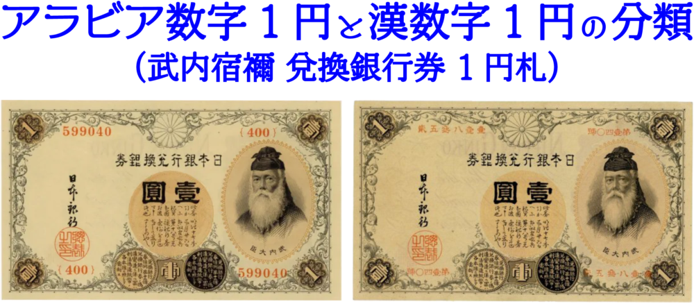 アラビア数字1円札 445組 旧紙幣 - 旧貨幣