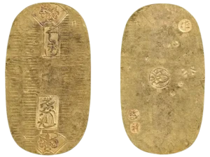 佐渡小判金表裏