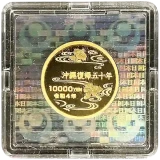 沖縄復帰50周年記念1万円金貨裏