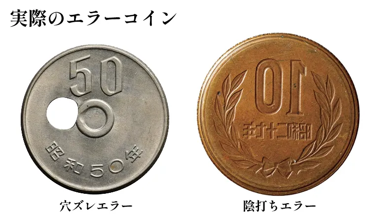 実際のエラーコイン