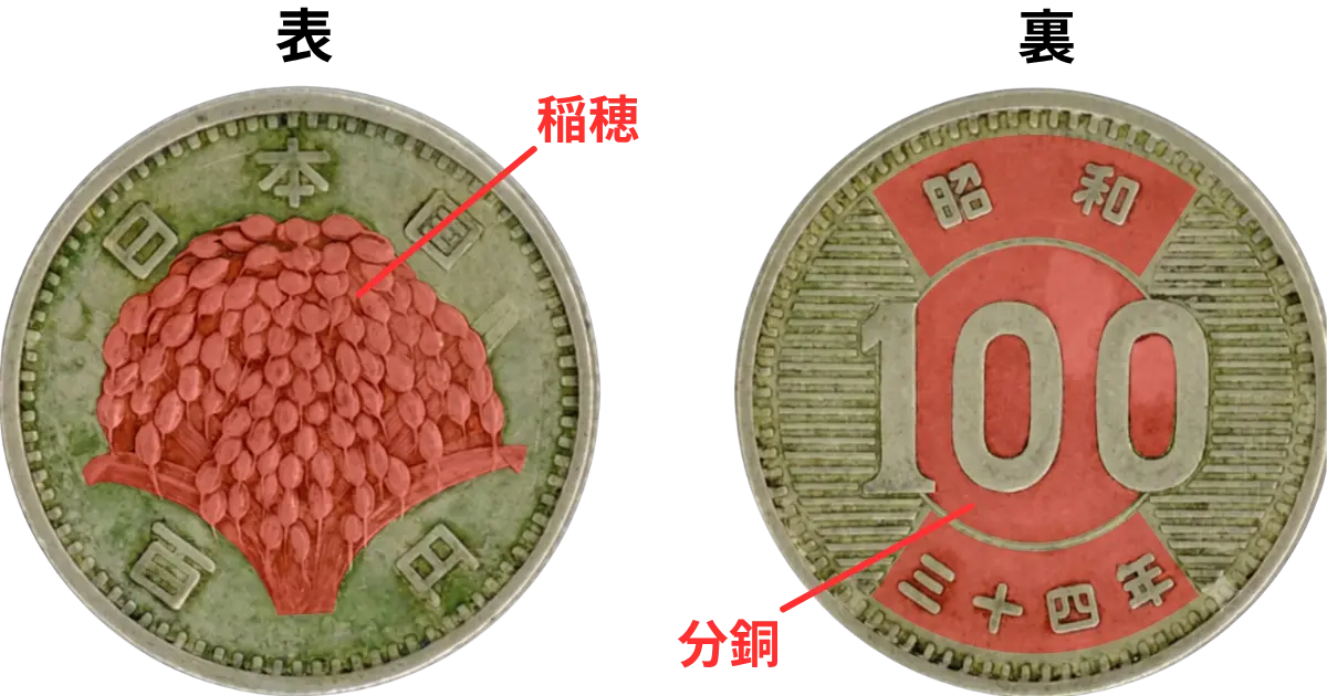 稲穂100円銀貨の買取価格と価値｜昭和34年～41年の旧100円玉 | 古銭