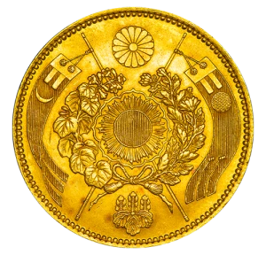 旧20円金貨裏面