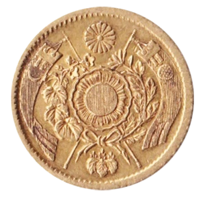 旧1円金貨裏面
