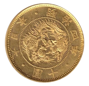 旧10円金貨表面