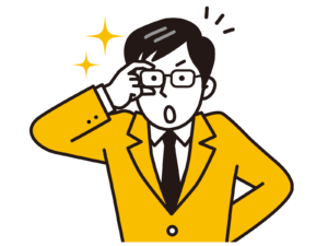 眼鏡の男性のイラスト