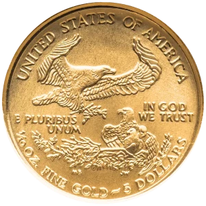 アメリカンイーグル金貨裏
