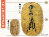 大判・小判の大きさ対比