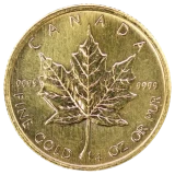 メイプルリーフ金貨裏