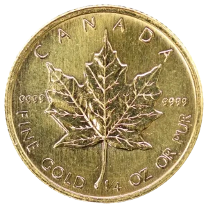 メイプルリーフ金貨裏