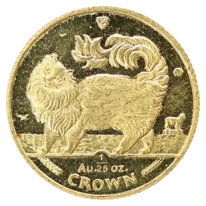 マン島キャット金貨裏