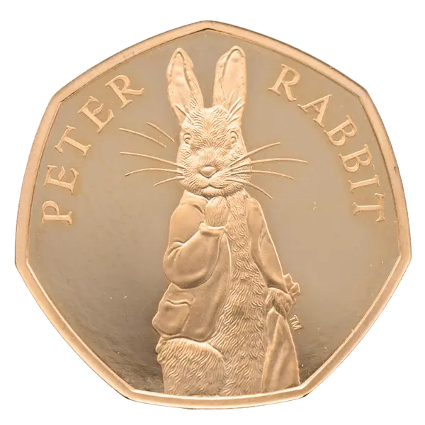 ピーターラビット金貨裏