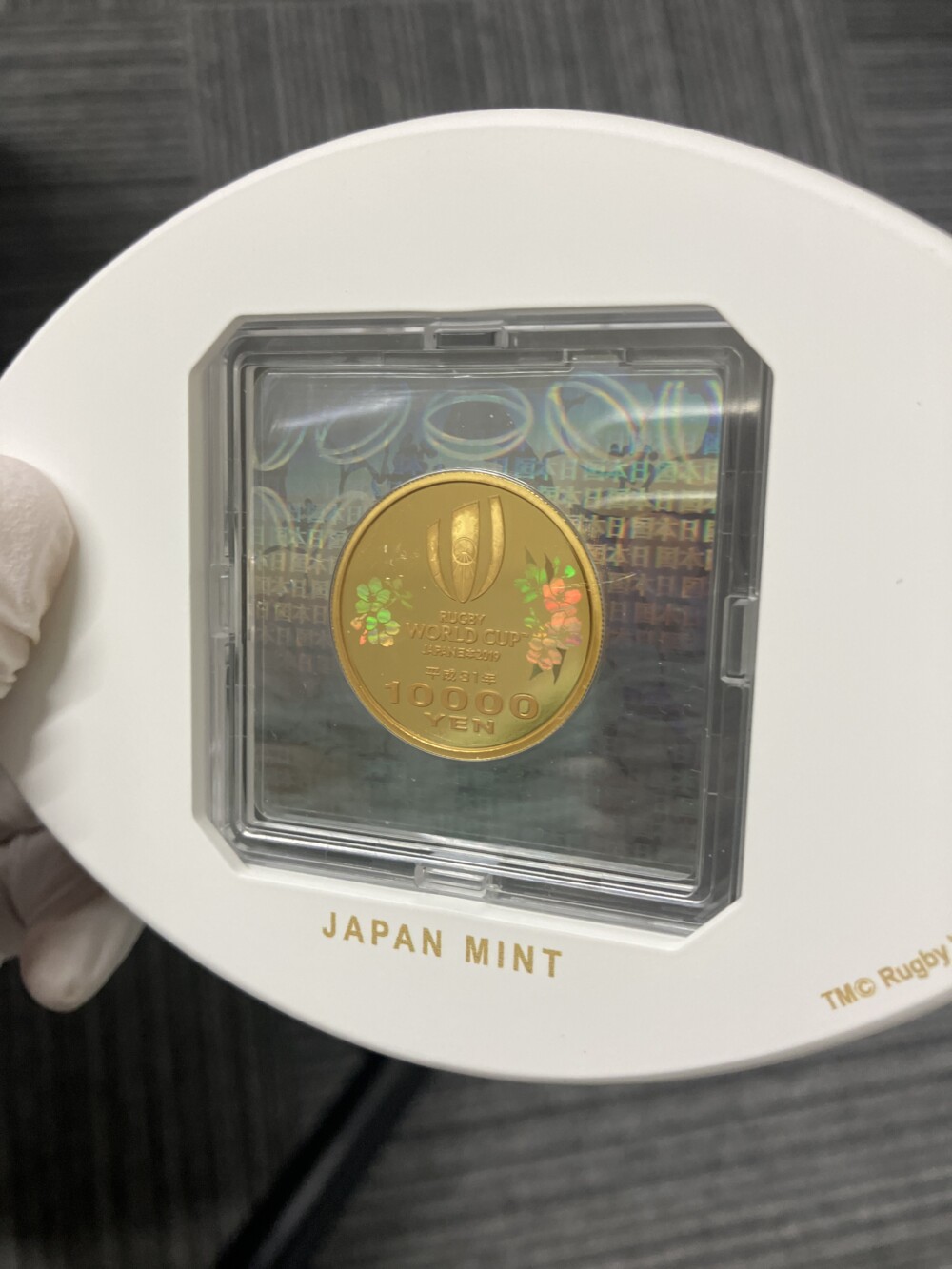 2019年ラグビーW杯 10,000円金貨（東京都のお客様）の買取実績