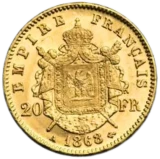 ナポレオン金貨裏