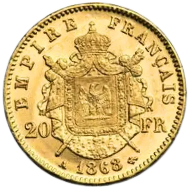 ナポレオン金貨裏