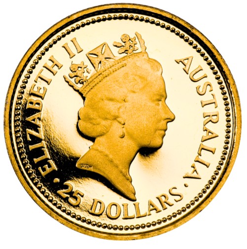 ナゲット金貨の表