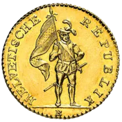 スイス　フランケン金貨表