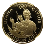 ロンドンオリンピック記念金貨裏