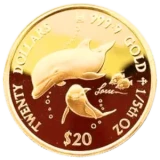 イルカ金貨裏