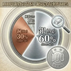 100円銀貨銀の含有量