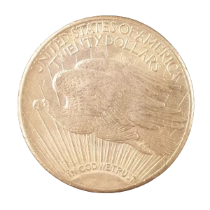 ダブルイーグル金貨裏