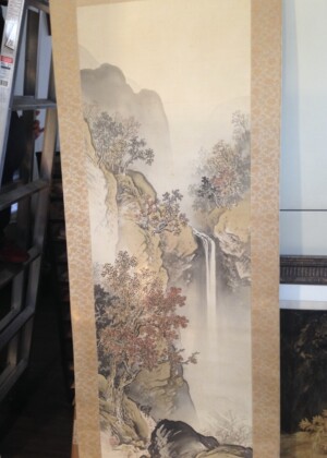 川合玉堂　山水画　掛軸（東京・銀座へ出張買取）