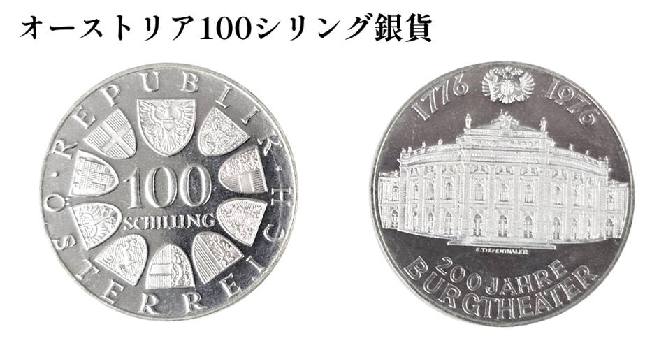 オーストリア100シリング銀貨
