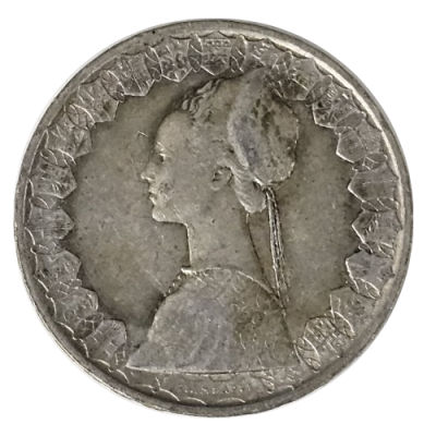 イタリア500リラ銀貨の表面