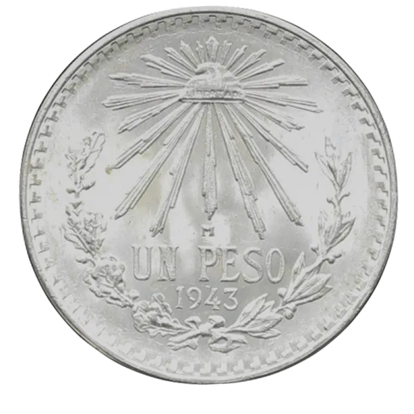 メキシコリベルタ1ペソ銀貨