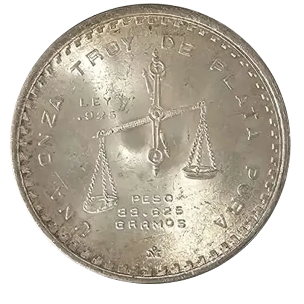 メキシコ1オンス天秤銀貨