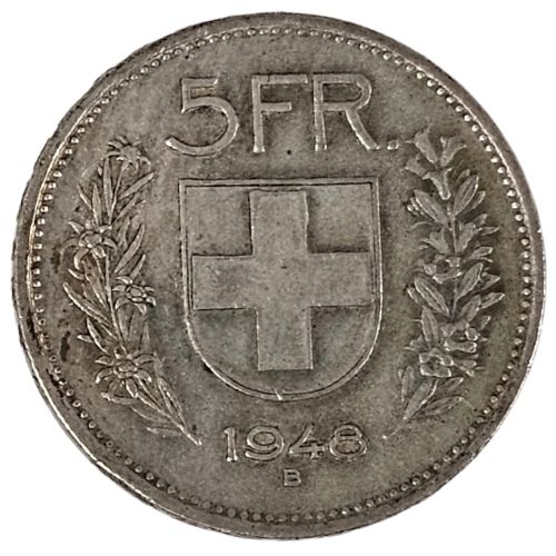 スイス5フラン銀貨 裏