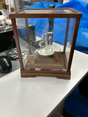 純銀製竹置物