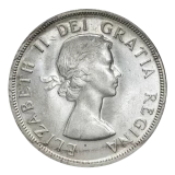ブリティッシュコロンビア1ドル銀貨 表面