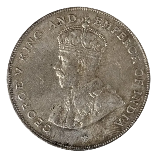 イギリス海峡植民地1ドル銀貨-表