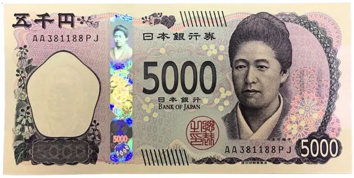 津田梅子5000円札表